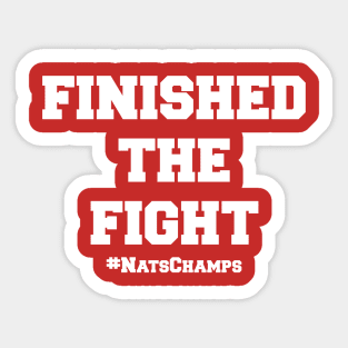 Finished the Fight Sticker